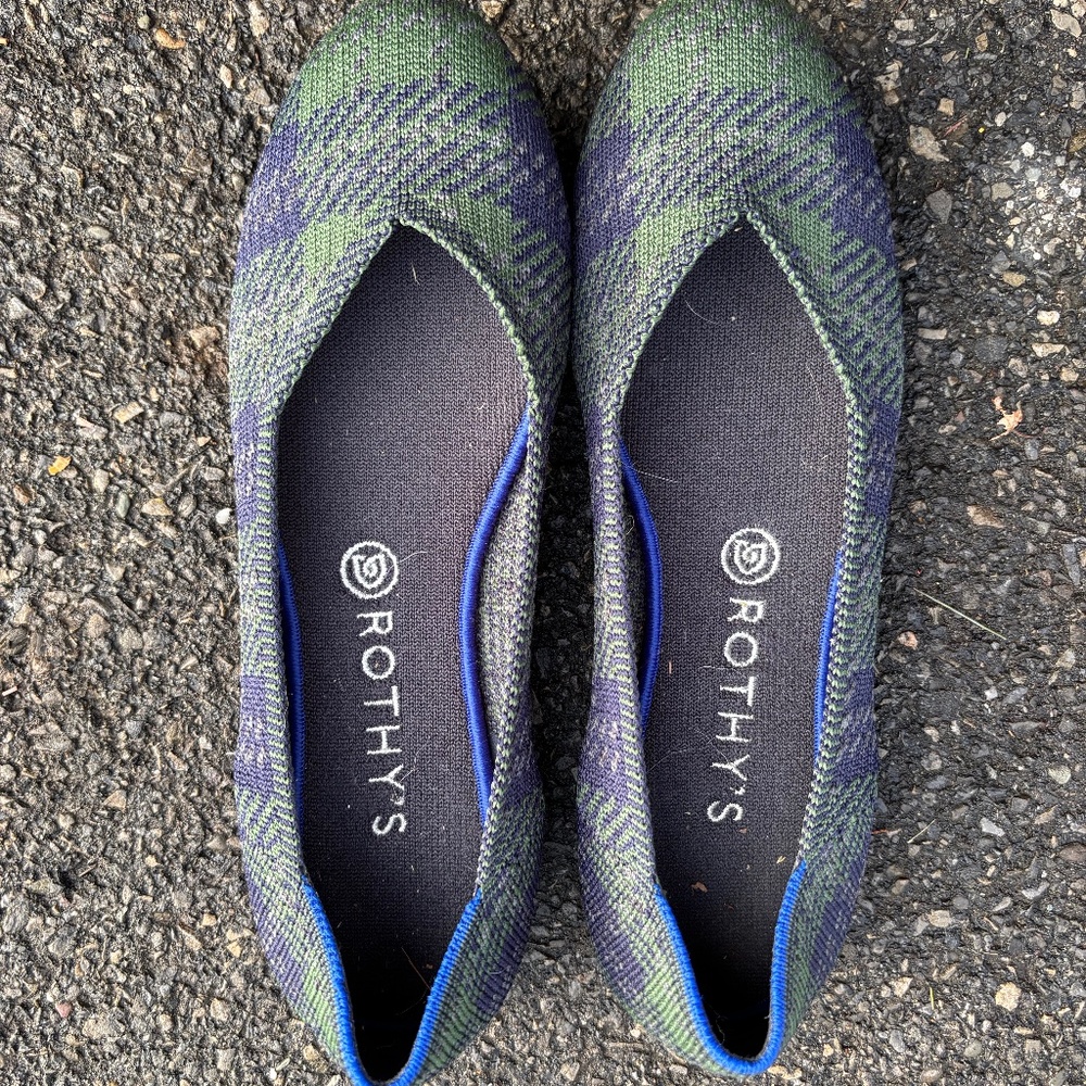 Rothy’s size 9.5 plaid